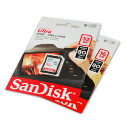 Image showing 16GB and 32GB Sandisk Memory Cards