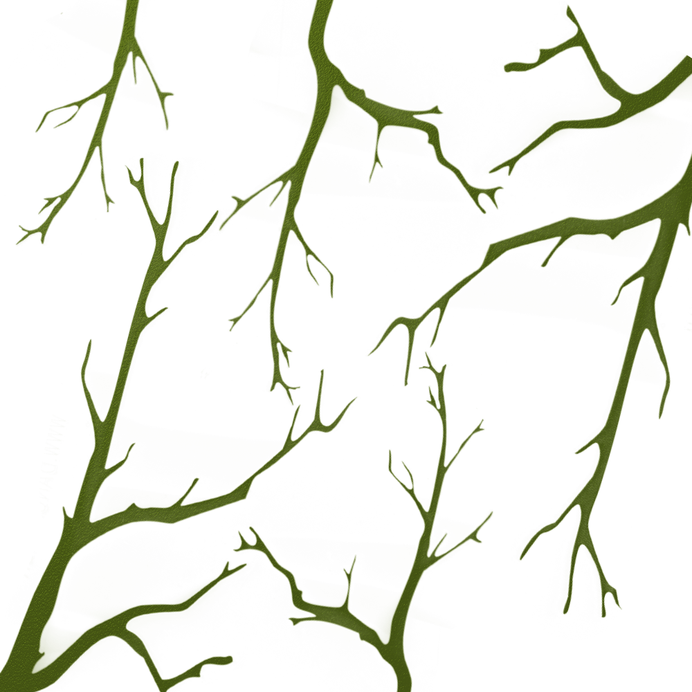 CA-20 Image of Oak Branches Camo Stencil